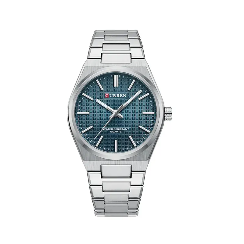 Curren Blue Dial Quartz Couple Watch- 8439